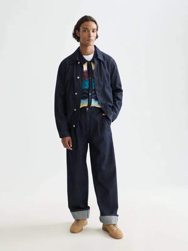 Scotch & Soda Seasonal loose denim chino- Navy NAVY