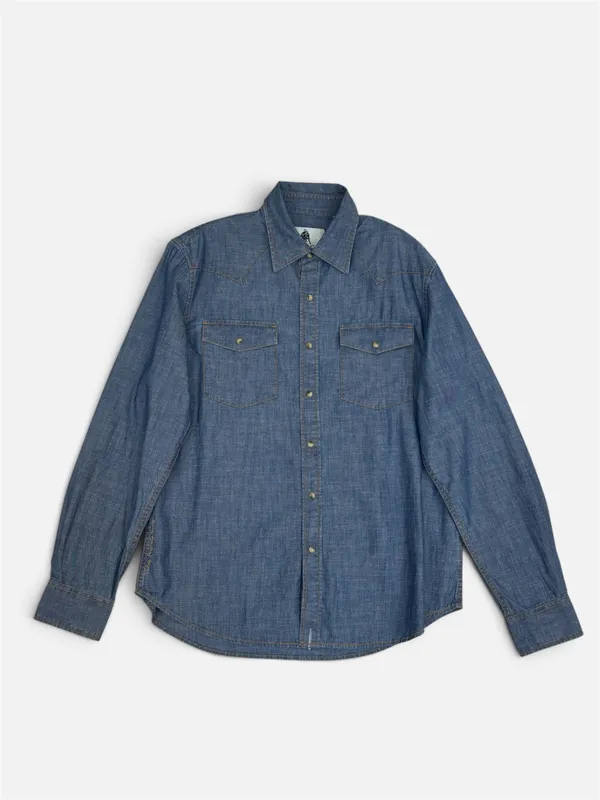 Stock Collection Wanted Dress Shirt- Indigo INDIGO