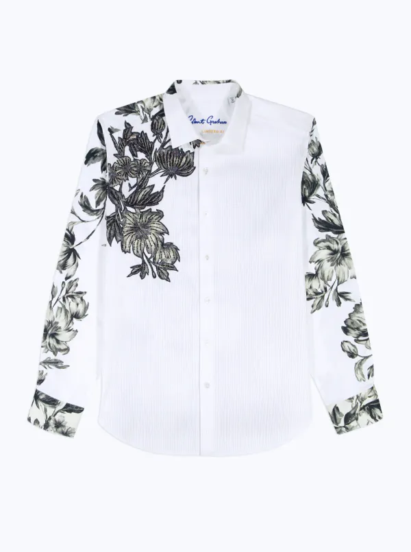 Robert Graham The Bud Long Sleeve Button Down- White WHITE