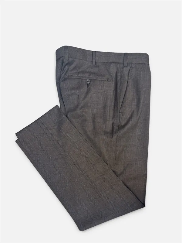 DIGEL Daren Wool Trousers- Brown Plaid BROWN PLD