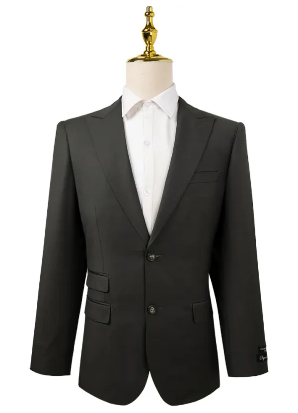 Bresciani Clothing 2 Piece Slim Fit Suit Set- Green GREEN