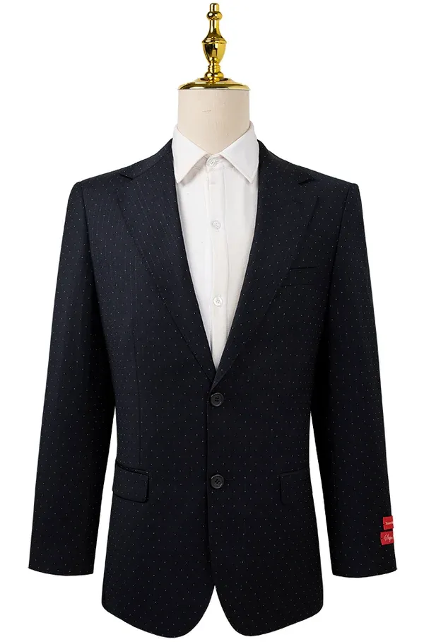 Bresciani Clothing 2 Piece Slim Fit Suit- Navy NAVY