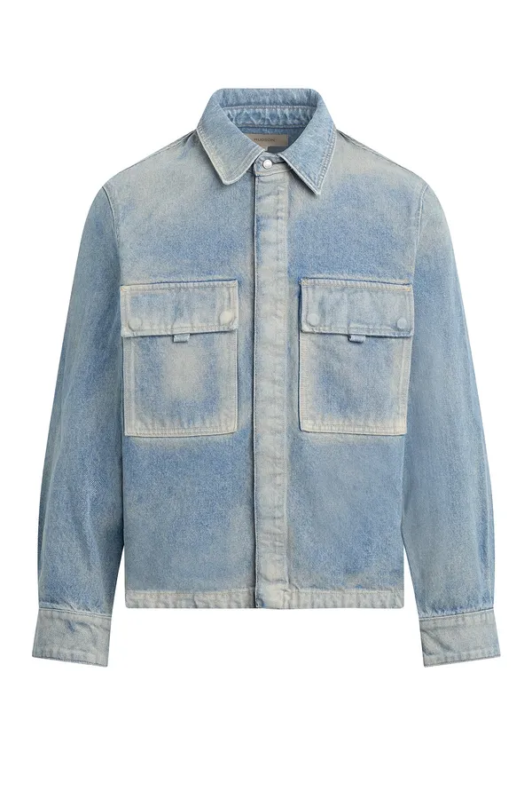 Hudson Jeans Long Sleeve Shirt- Denim DENIM
