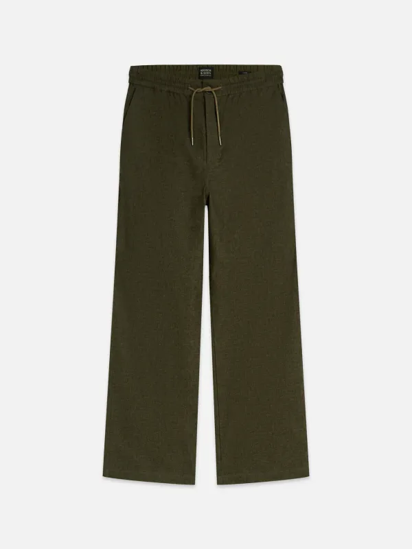 Scotch & Soda Otis Mélange Cotton-Blend Jogger- Forest FOREST