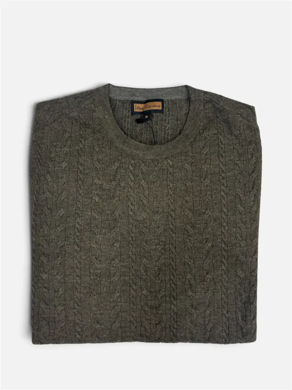 Lenor Romano Cable Sweater- Dill DILL