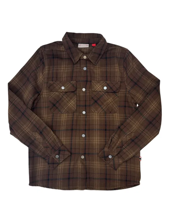 Hunter Plaid Snap Long Sleeve- Butter BUTTER
