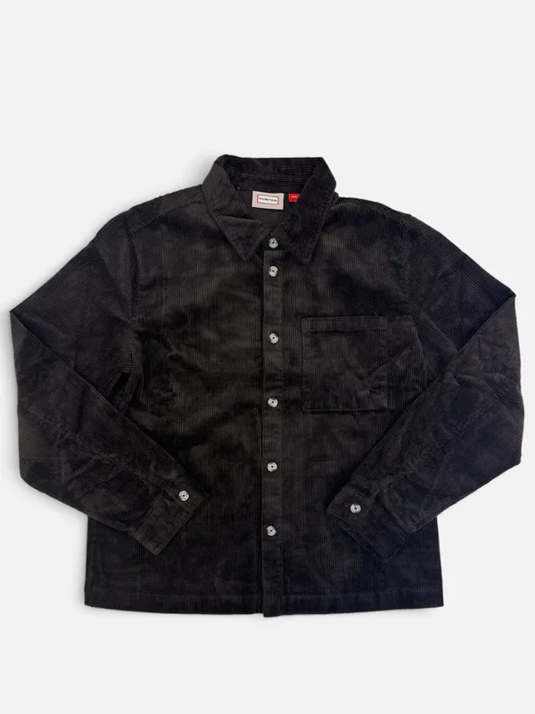 Hunter Ribbed Button Up- Brown BROWN