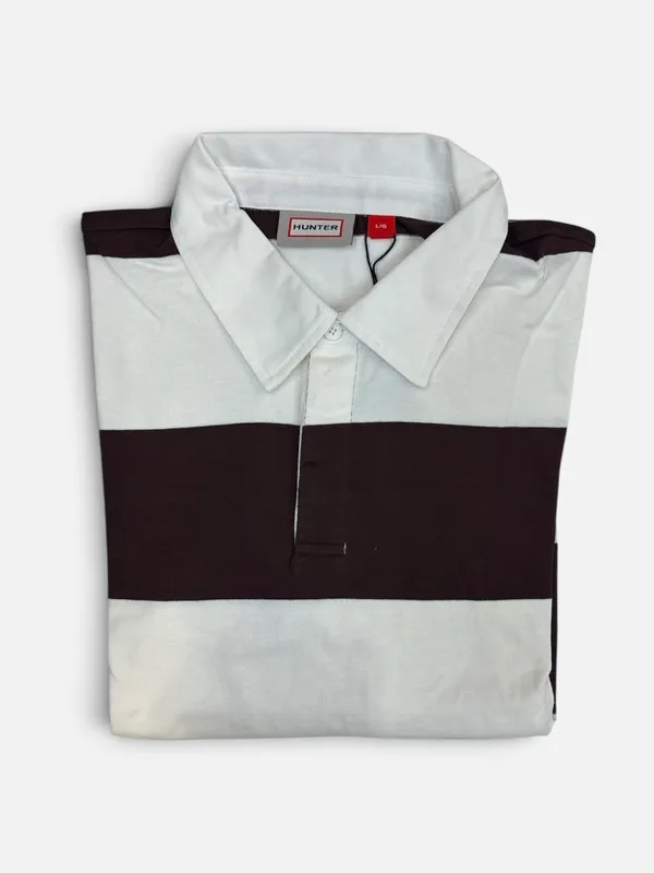 Hunter Collared Striped Shirt- Ecru/Red ECRU/RED