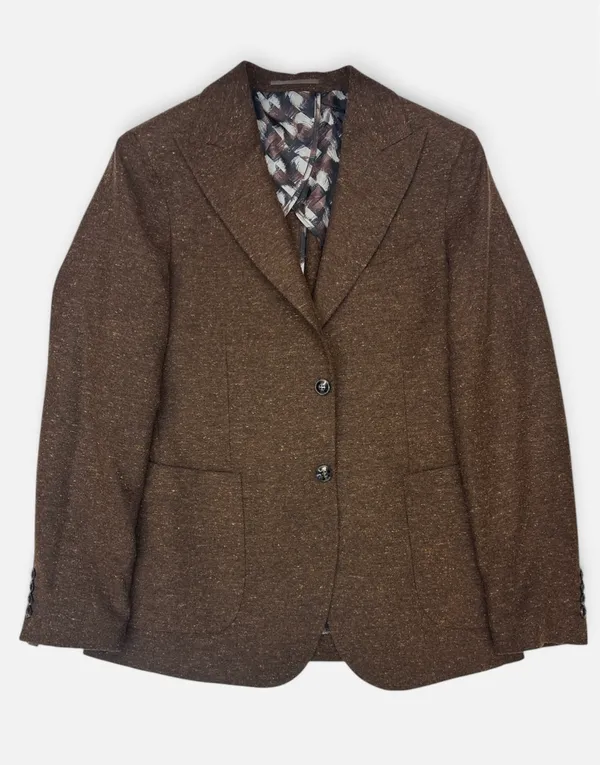 Masculini Wool Blend Sportcoat- Brown BROWN