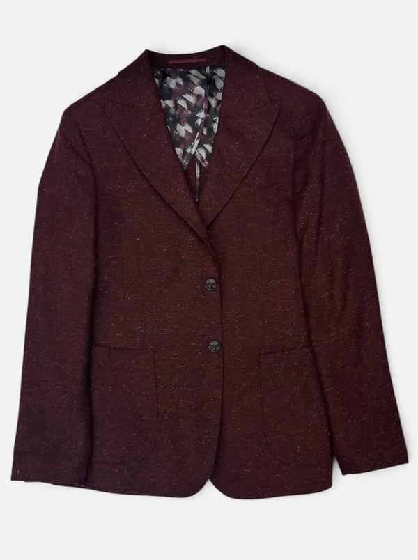 Masculini Wool Blend Sportcoat- Burg Tweed BURG TWEED