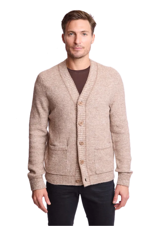 PAISLEY & GRAY Deep V Cardigan - Beige Tan BEIGE TAN
