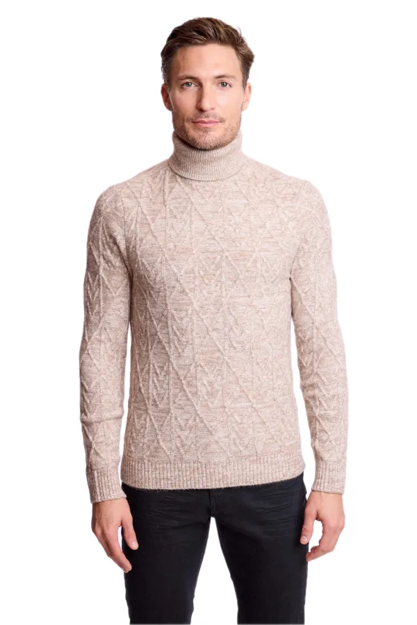 PAISLEY & GRAY Chunky Turtleneck - Beige Tan BEIGE TAN