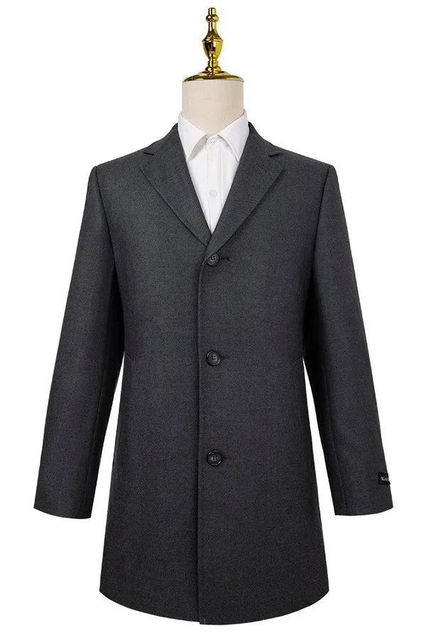 Bresciani Clothing Wool & Cashmere Overcoat - Gray Twill GRAY TWILL