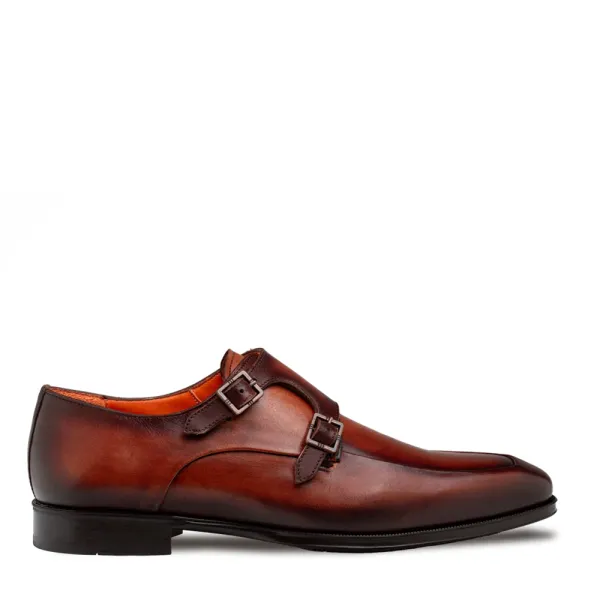 Mezlan Shoes Berkshire Double Monk Strap- Cognac/Rust COGNAC/RUST