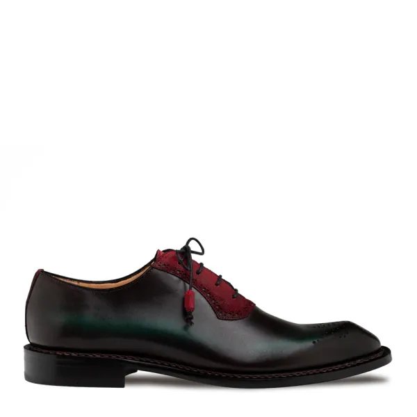 Mezlan Shoes Bretton Multi-Tone Oxford- Graphite GRAPHITE