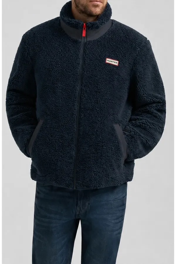 Hunter Aurthur Faux Shearling Jacket- Navy NAVY