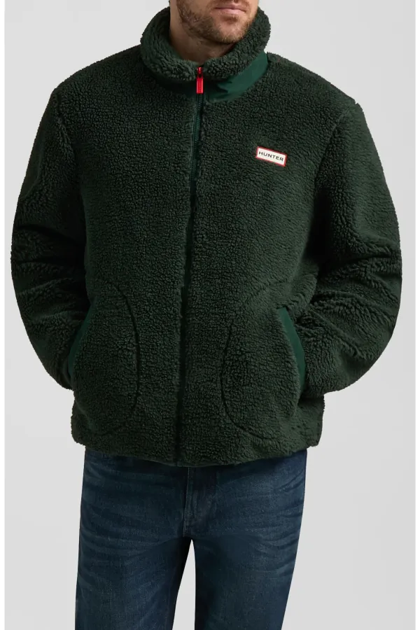 Hunter Aurthur Faux Shearling Jacket- Green GREEN
