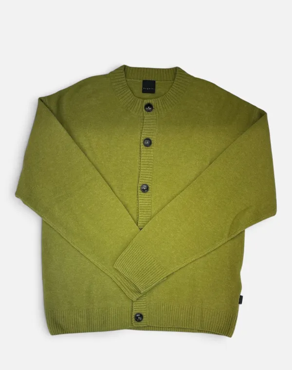 Bugatti Clothing Wool Blend Cardigan- Kiwi KIWI