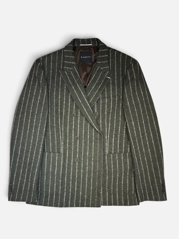Bugatti Clothing Wool Blend Stretch Sportcoat- Olive OLIVE