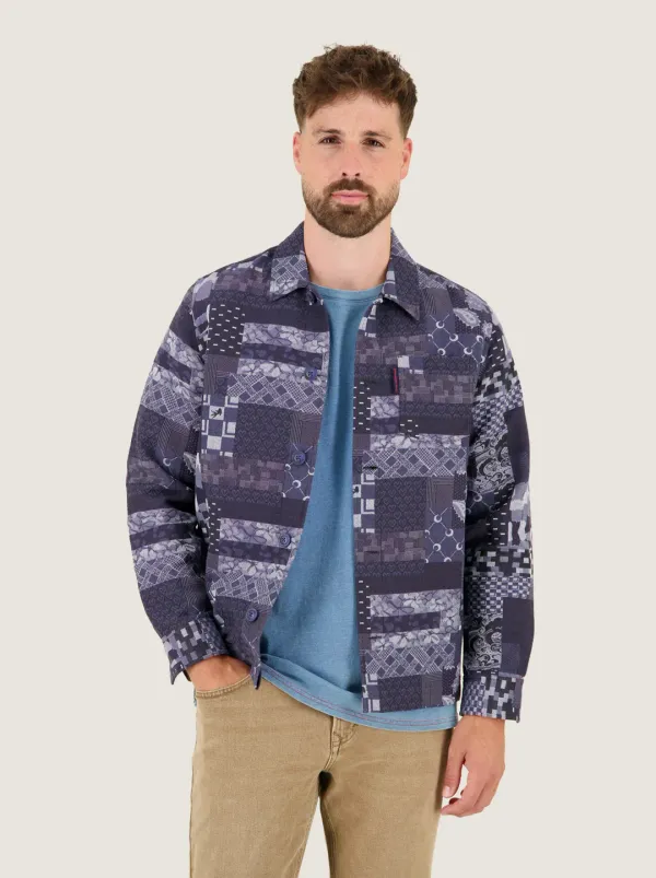 A Fish Named Fred Overshirt Indigo- Navy NAVY