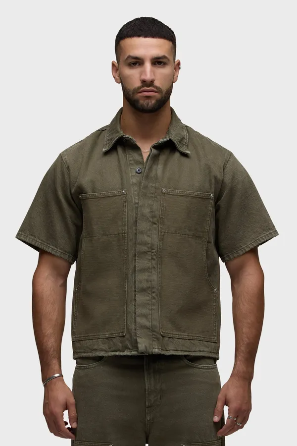 Hudson Jeans Carpenter Shirt- Green GREEN