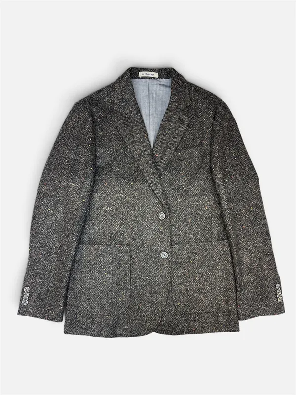 Richard Choi Wool Blend Sport Jacket- Brown BROWN