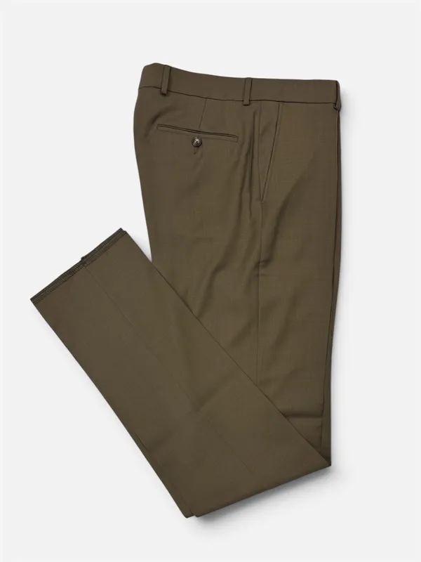 BALLIN SOHO: 120s Comfort Pants- Saddle SADDLE