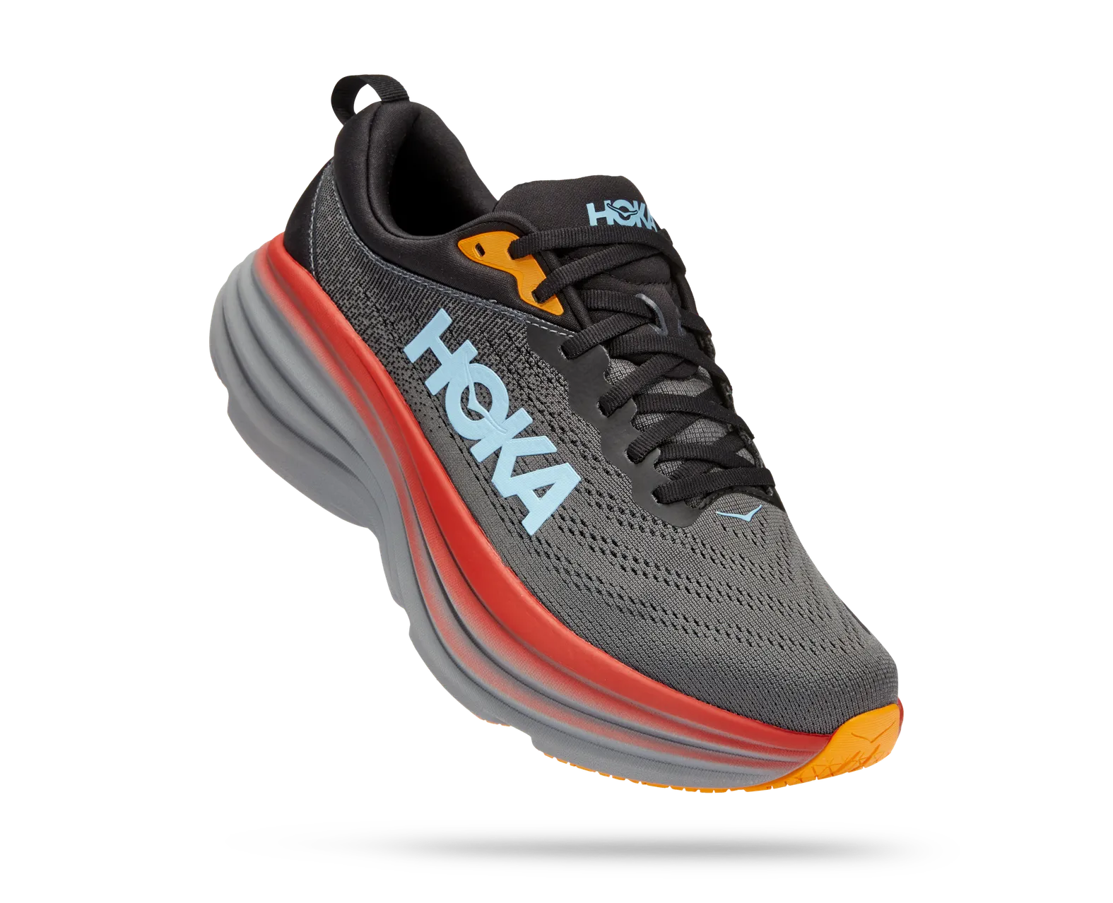 HOKA Men's BONDI 8 1123202 ACTL Gray/Orange