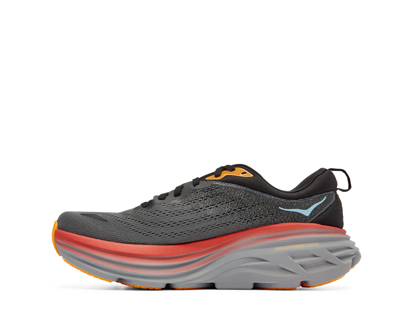 HOKA Men's BONDI 8 1123202 ACTL Gray/Orange