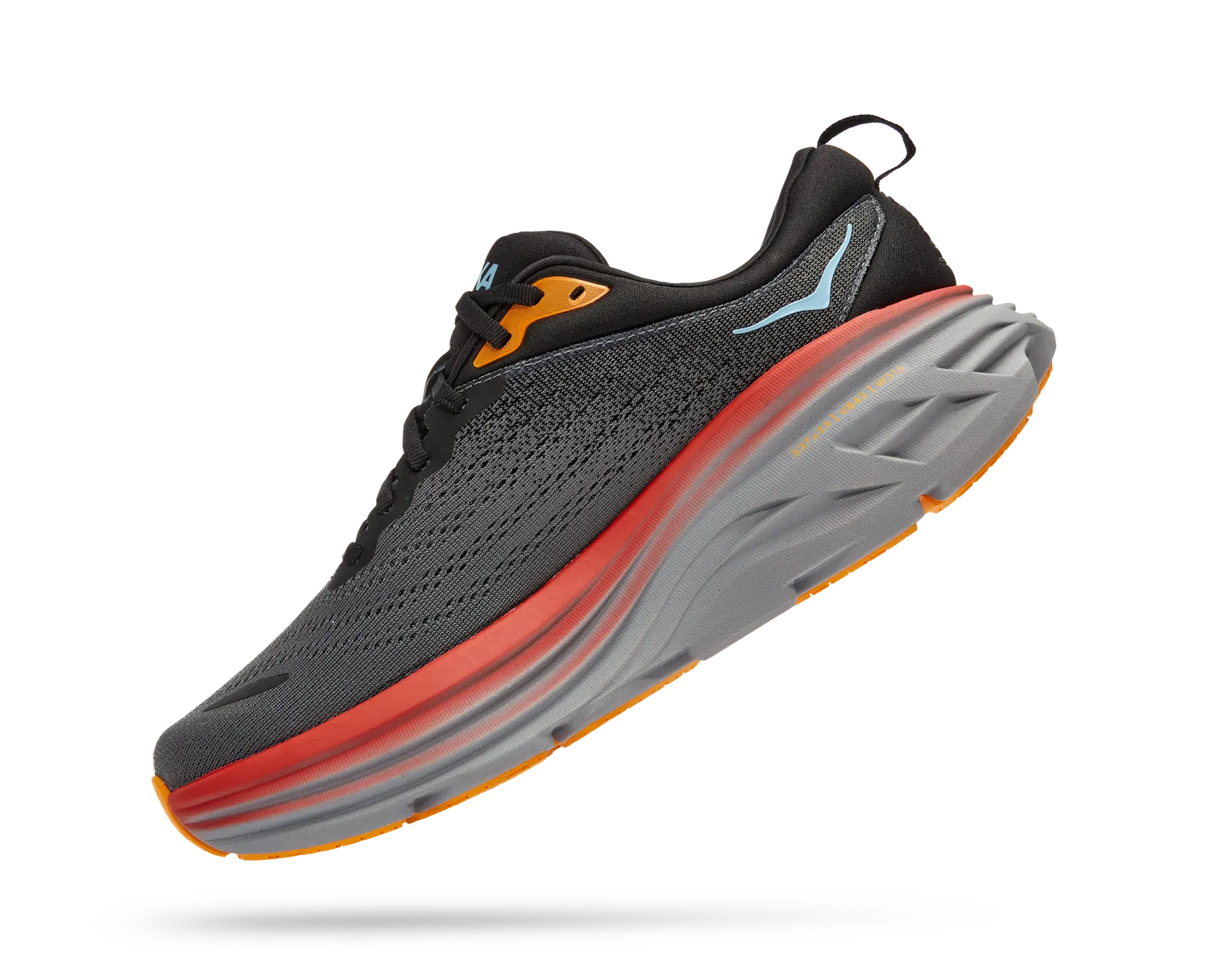 HOKA Men's BONDI 8 1123202 ACTL Gray/Orange