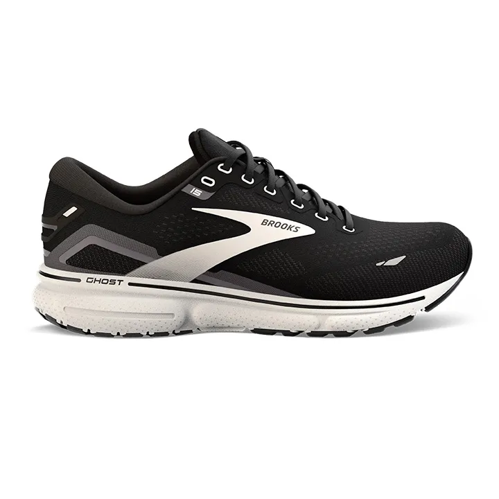 Brooks Ghost 15 Running Shoes Black White Men\'s Size 11.5 Wide 2E Sneakers Men main image 4