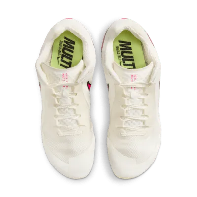 Nike Zoom Rival Multi Event Track Field Spikes Mens 12 White Pink Racing Shoes Nike Zoom Rival MultiEvent Track Spikes Sail Fierce Pink  main image 4
