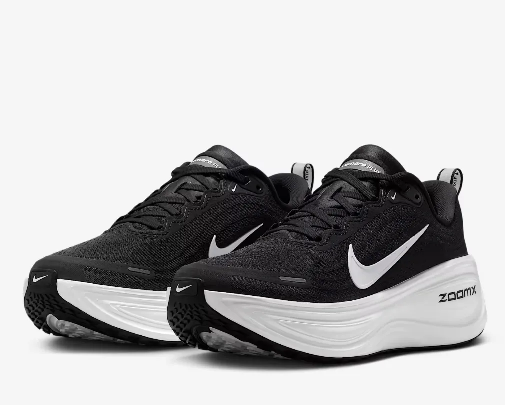 Nike Women's Vomero Plus Black/White-Cool Grey-Mtlc Dark Grey