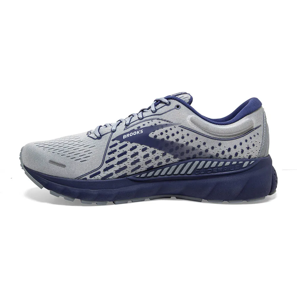 Brooks Mens Adrenaline GTS 21 Gray Running Shoes Size 11.5 Brooks Adrenaline GTS 21 Mens Size 11.5 Grey/Navy Blue  main image 3