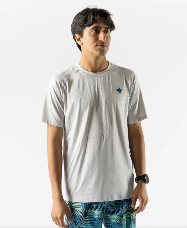 Rabbit Apparel Ice Perf Tee SS - me Quiet Grey