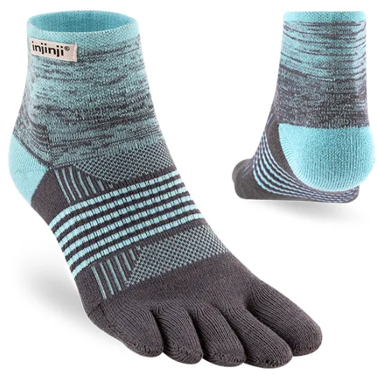 INJINJI Women's Trail Mini Crew Midweight Seascape