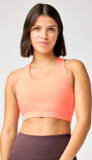 Brooks Women's Luxe Pocket Bra F26+ Cyber Peach-856