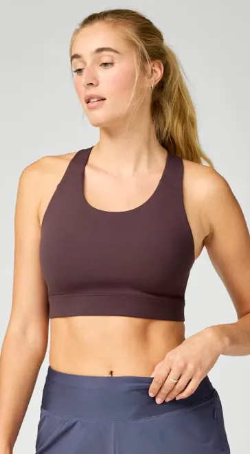 Brooks W Luxe Pocket Bra F26+ Cocoa-245