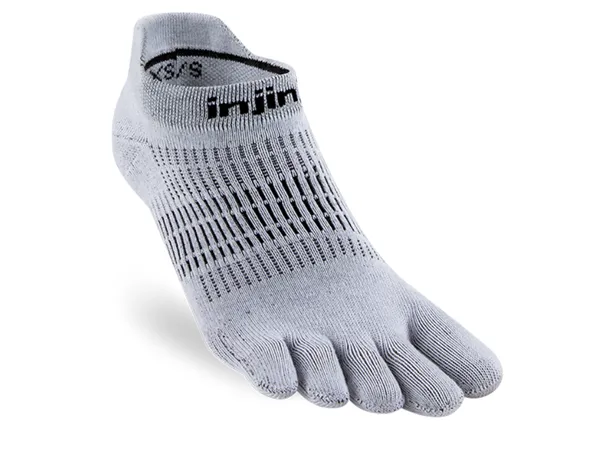INJINJI Women's Run Lightweight No Show Gray