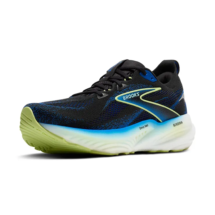 Brooks Glycerin GTS 22 Men\'s 10 2E Black Blue Running Shoes Sneakers 1104452E002 BROOKS GLYCERIN 22 RUNNING SHOES BLACK BLUE LIGHTWEIGHT MENS  main image 2