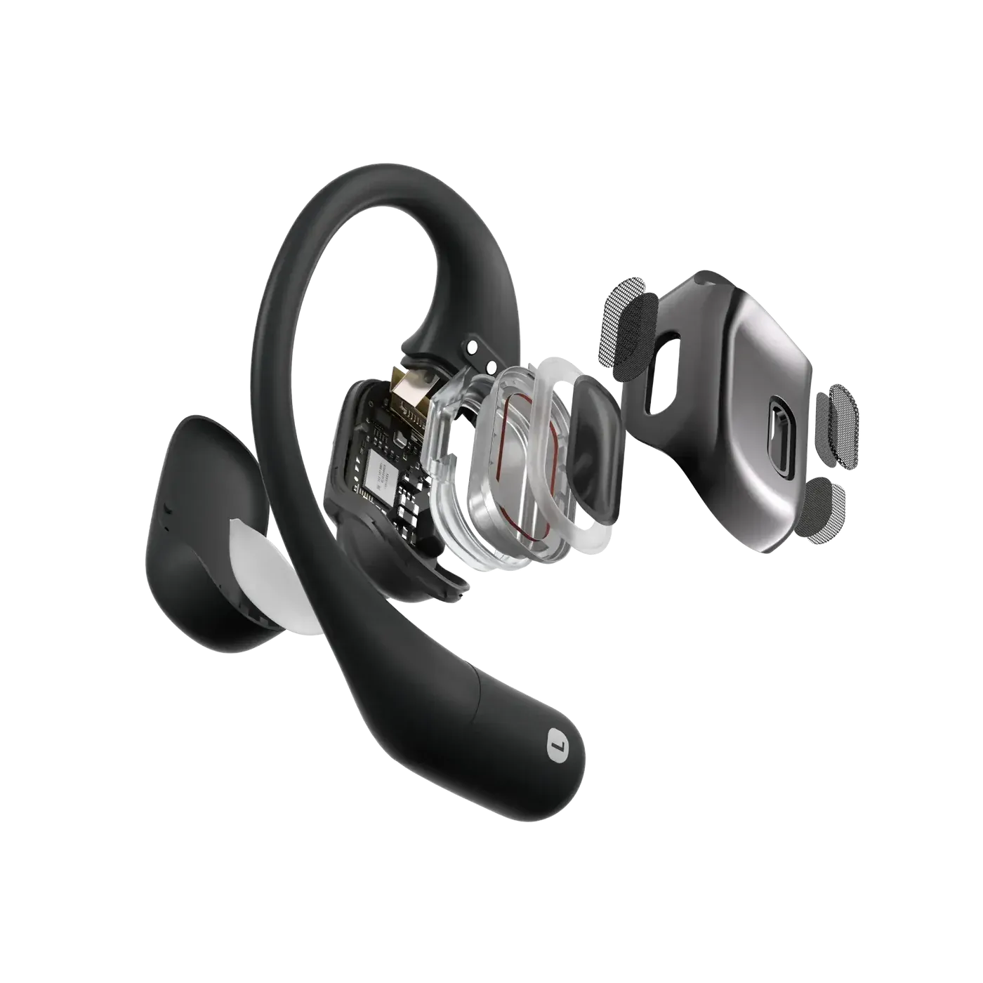 SHOKZ OPENFIT AIR ブラック　おまけ付き Amazon.com: SHOKZ OpenFit Air - Open-Ear Headphones, True Wireless