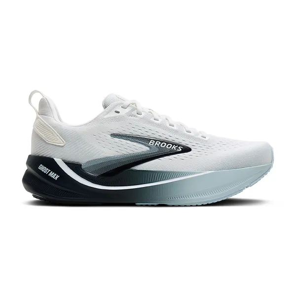 Brooks Men's Ghost Max 4 151 White/Navy/Blue