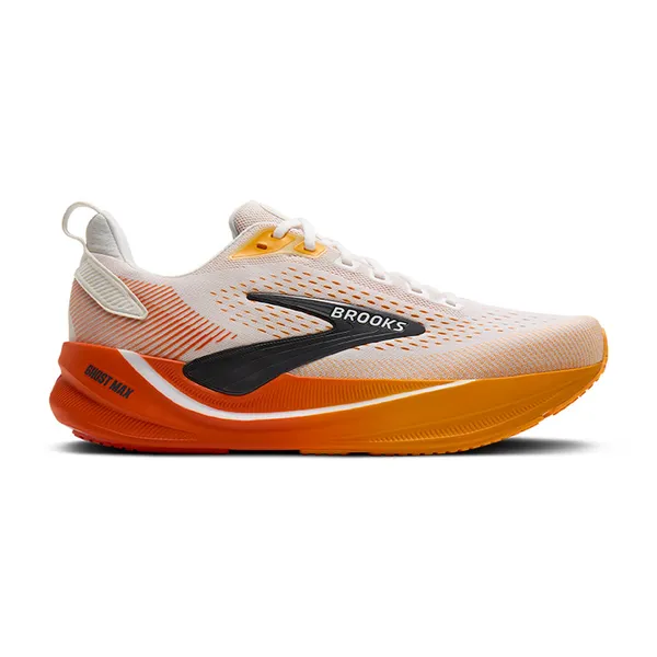 Brooks Men's Ghost Max 4 White/Orange/Red
