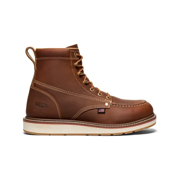 Keen Utility LIBERTY 6' SOFT TOE LEATHER BROWN/BIRCH