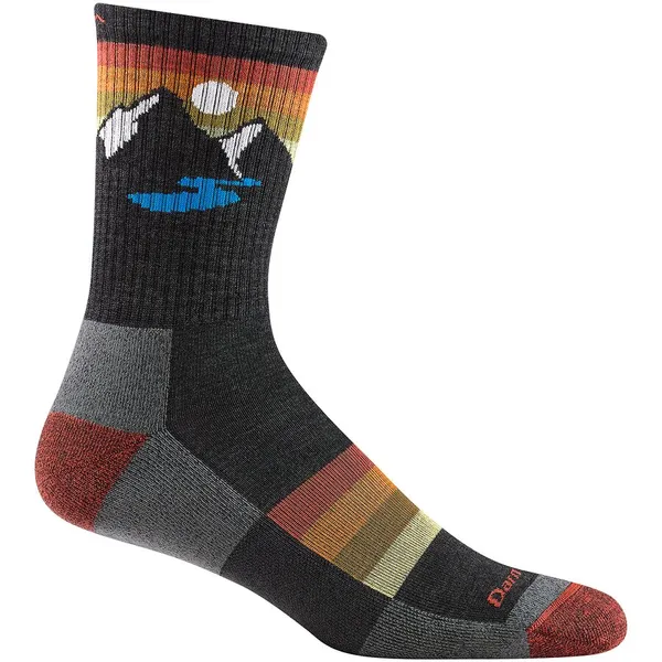 DARN TOUGH SOCKS MEN'S HIKE SUNSET RIDGE CHARCOAL