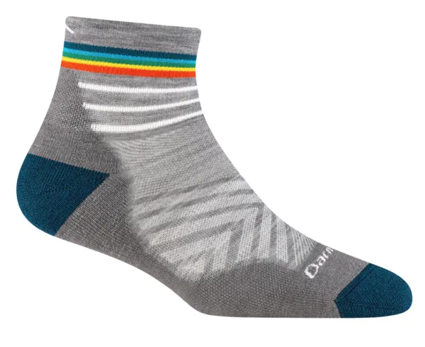 Darn Tough Women's Run Quarter Sock - Cushion Gray