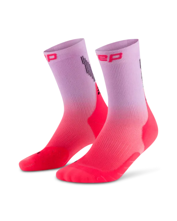 CEP Core Run Mid Cut Socks 5.0 Lilac/Pink
