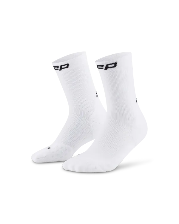 CEP Core Run Mid Cut Socks 5.0 White