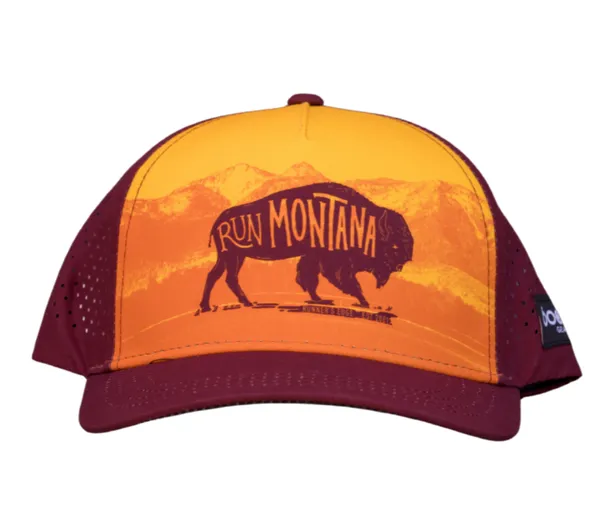 Boco Gear RE Bison Trucker Hat Maroon/Yellow