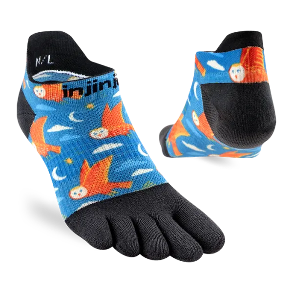 Injini Women's No Show Artist Designed Owls
